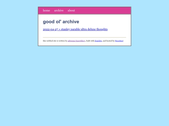 archive screenshot