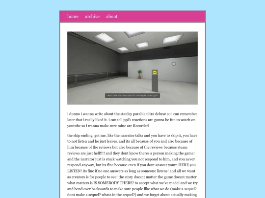 posts/2022-04-27-stanley-parable-ultra-deluxe-thoughts screenshot