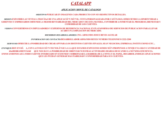 info screenshot