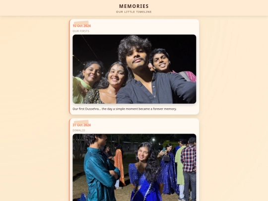 memories screenshot