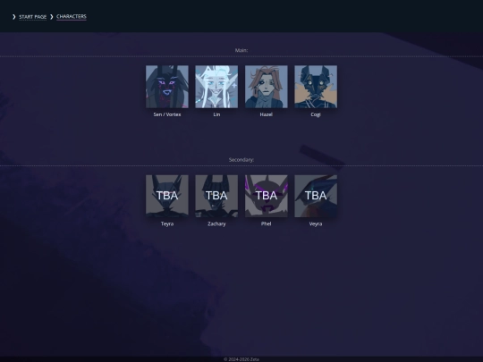 my_characters screenshot