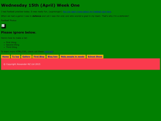 BlogWedWK1 screenshot