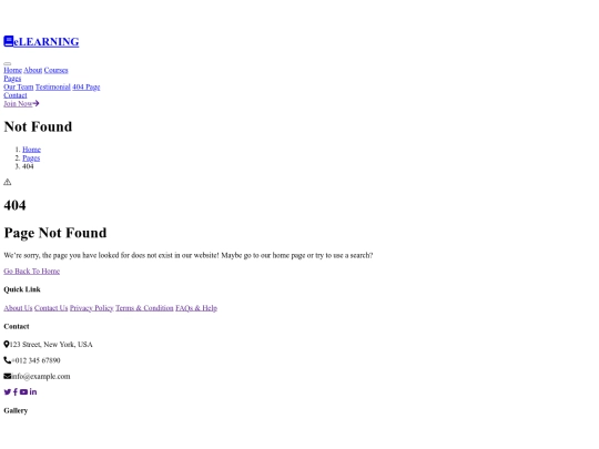project/404 screenshot