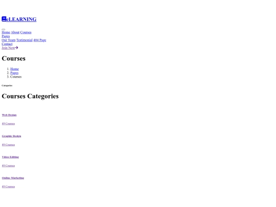 project/courses screenshot