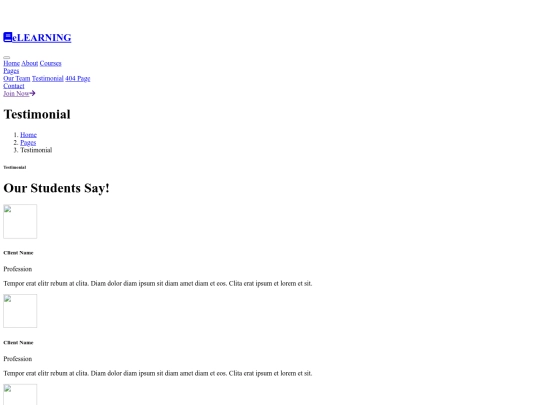 project/testimonial screenshot