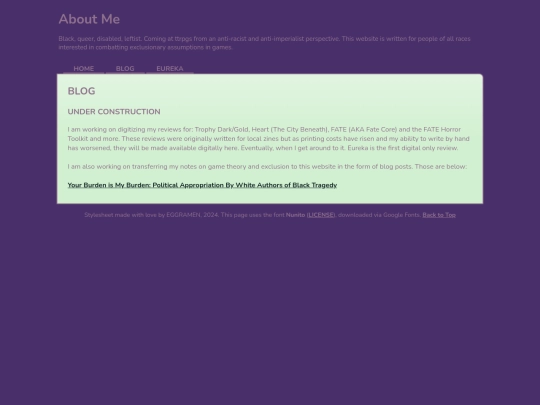 blog screenshot