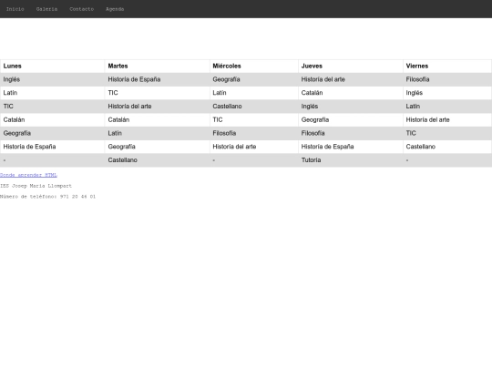 index screenshot