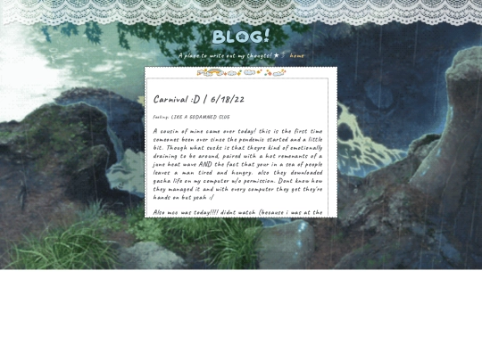 blog screenshot