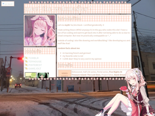 personal/about screenshot