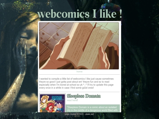 personal/webcomics screenshot