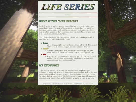 shrines/lifeseries screenshot