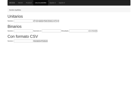 Calculadora screenshot