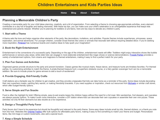 top-tips-for-organizing-the-perfect-childrens-party screenshot