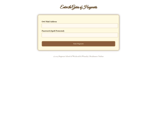 login screenshot