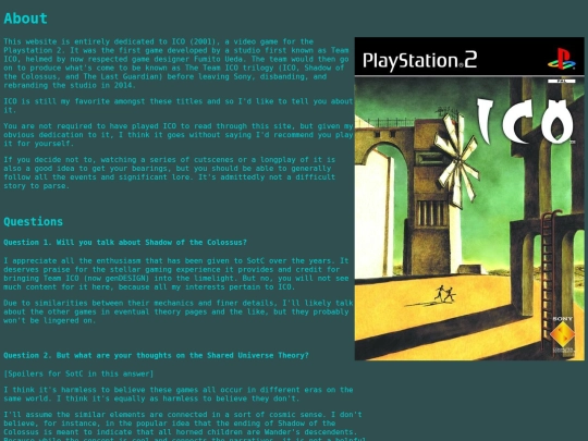 info screenshot