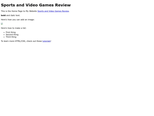 index screenshot