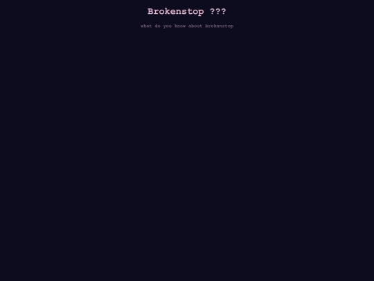 brokenstop screenshot