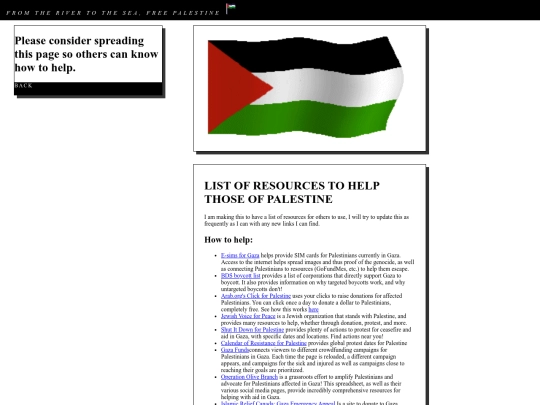 palenstineresources screenshot