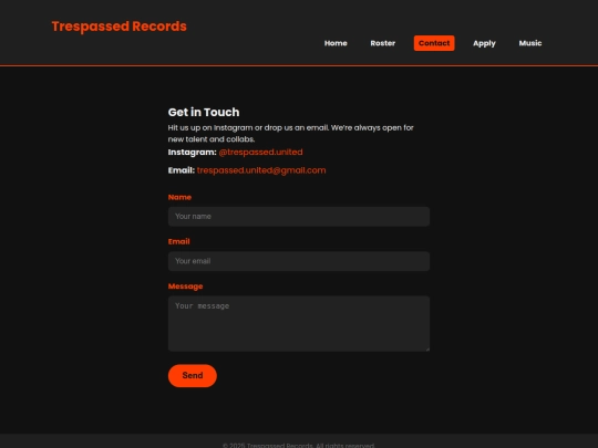 contact screenshot