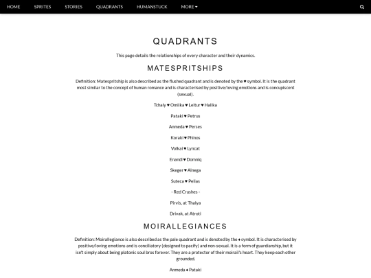 quadrants screenshot