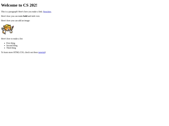 index screenshot