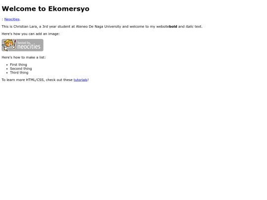 index screenshot