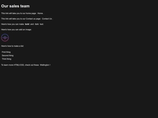 sales screenshot