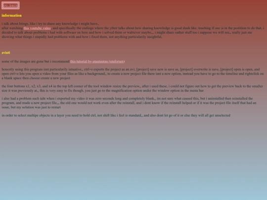 written/information screenshot