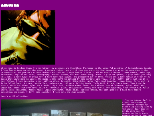 aboutme screenshot
