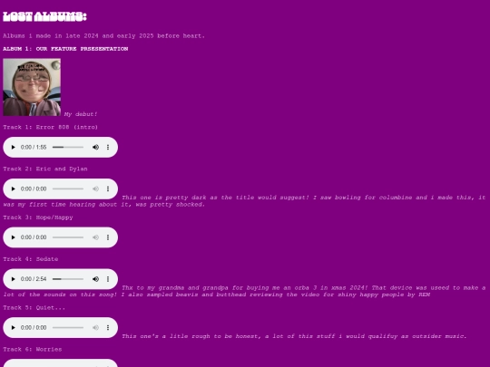 lostalbums screenshot