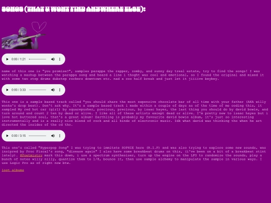 songs screenshot
