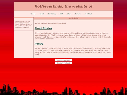 writing screenshot