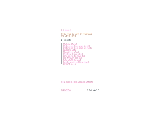 projects screenshot