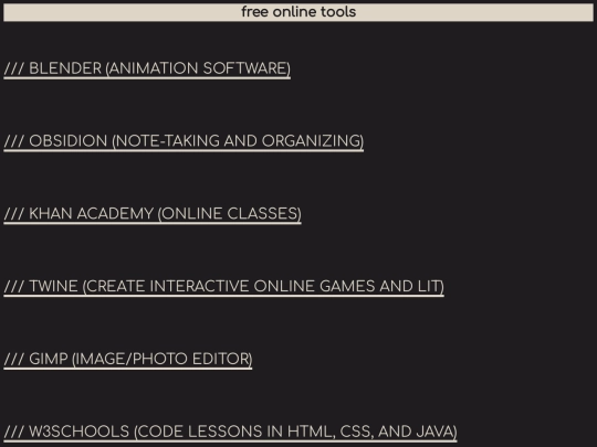 tools screenshot
