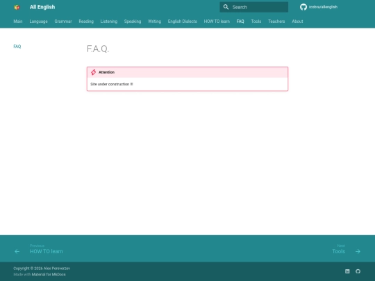 faq screenshot