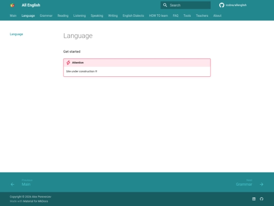 language screenshot