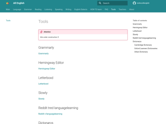 tools screenshot