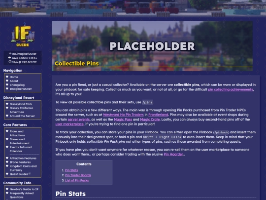 pins screenshot