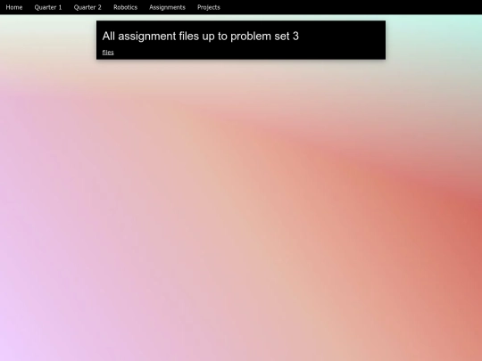 assignments screenshot
