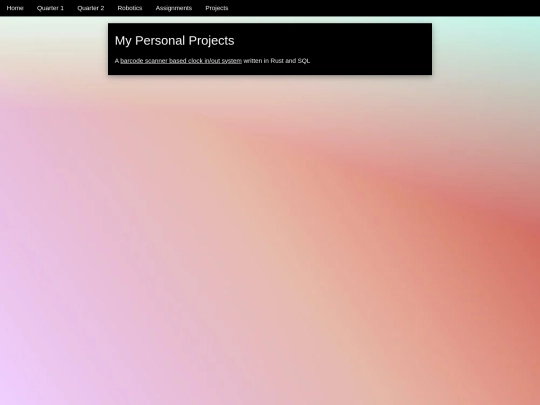 projects screenshot
