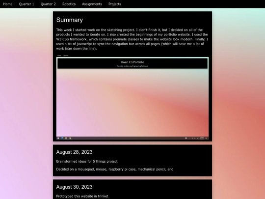 week2 screenshot