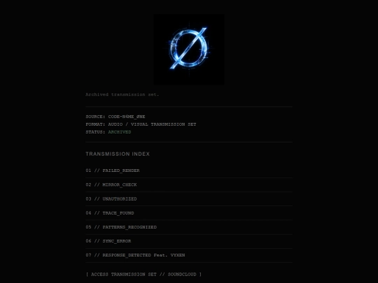 CODE-N4ME_ØNE: RESPONSE_DETECTED/CODE-N4ME_NE: RESPONSE_DETECTED screenshot