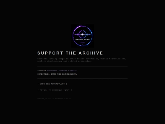 support screenshot