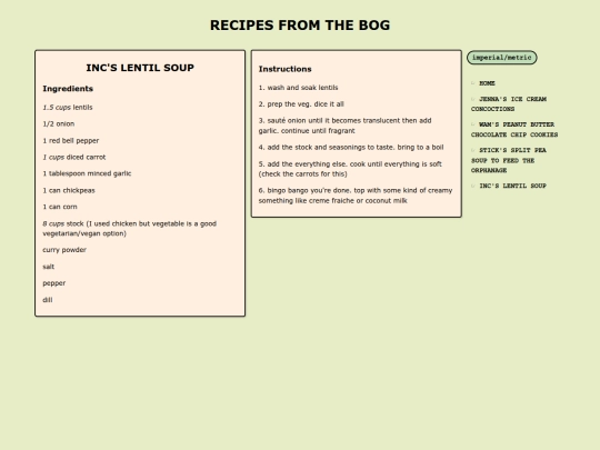 incs-lentil-soup screenshot
