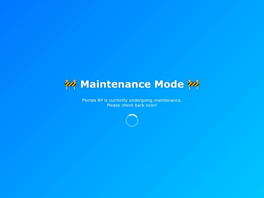 maintenance screenshot