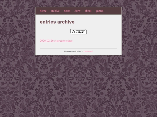 blog/archive screenshot