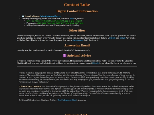 contact screenshot