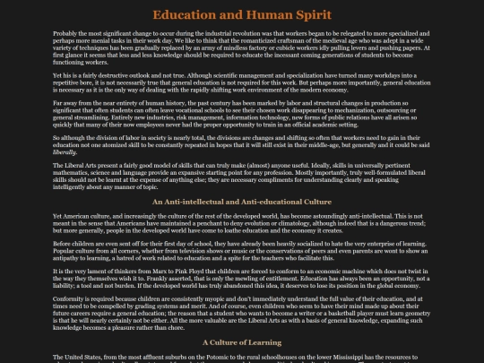 education screenshot