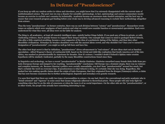 pseudoscience screenshot