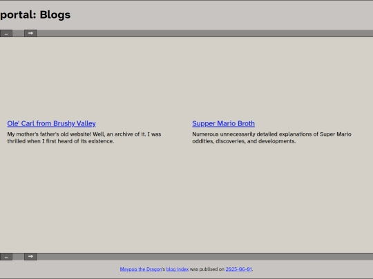 portal/blogs screenshot